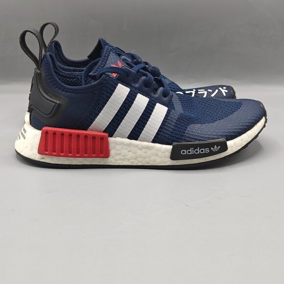Adidas NMD R1 Collegiate Navy/Cloud White-Scarlet FV1693 Men's - Picture 1 of 11